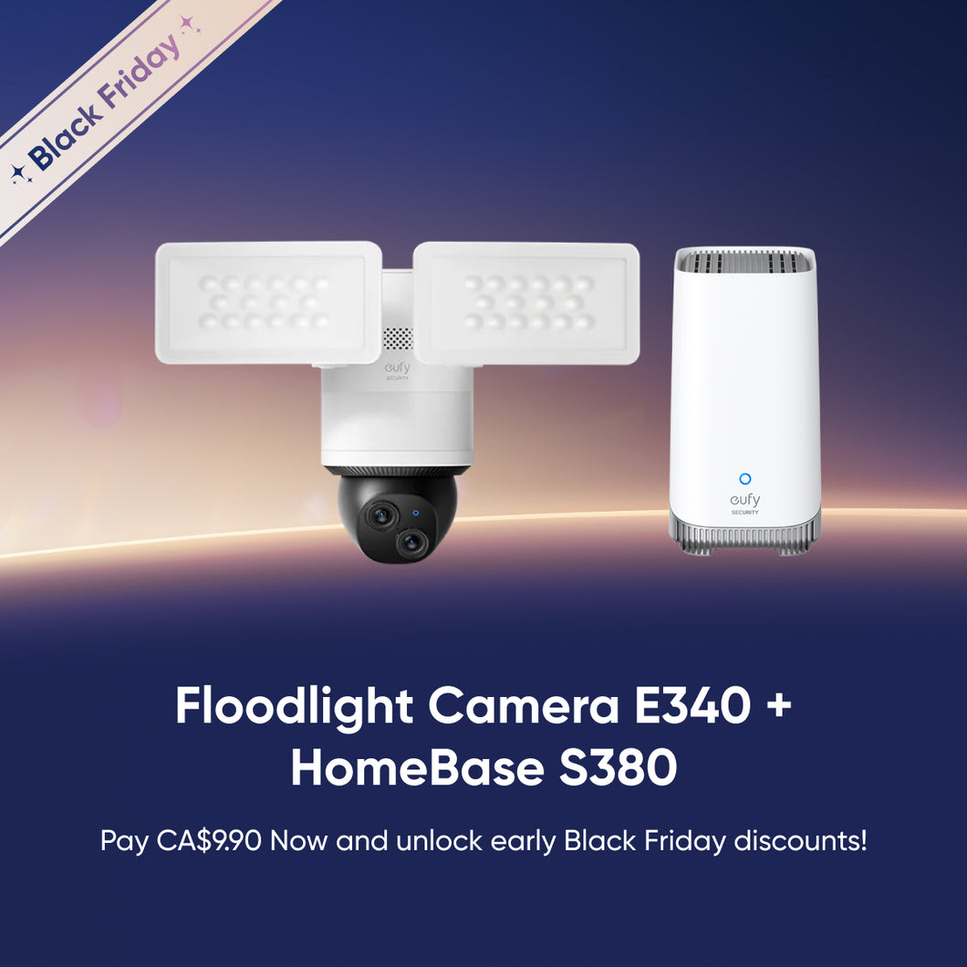 CA$119 Off Coupon for Floodlight Camera E340 + HomeBase S380