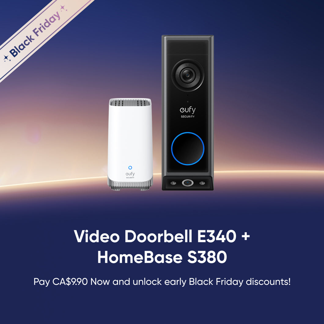 CA$98 Off Coupon for Video Doorbell E340 + HomeBase S380